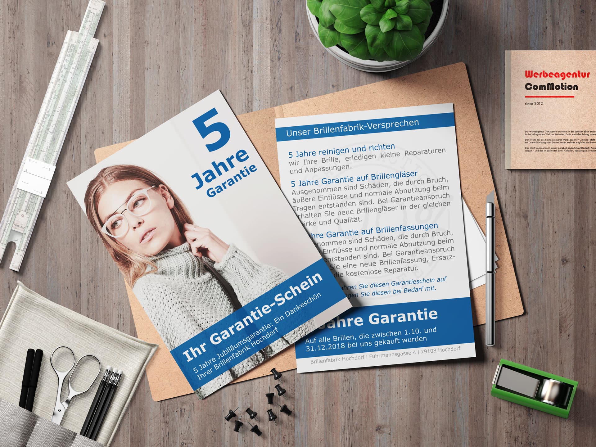 Brillenfabrik Garantieschein